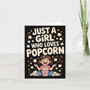 Lustige Pcorn-Kunst für Frauen Mädchen Kinder P Co Karte