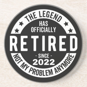 lustige Pensionierung, pensionierter Feuerwehrmann Getränkeuntersetzer