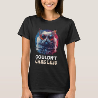 Lustige Perserkatze KÜMMERT SICH NICHTS Coole Vint T-Shirt