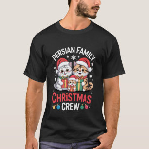 Lustige Perserkatze Weihnachtsmann Hut Weihnachtsb T-Shirt