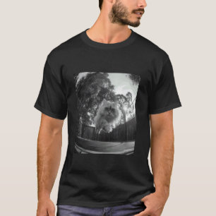 Lustige persische Katze springt auf Trampolin Tier T-Shirt