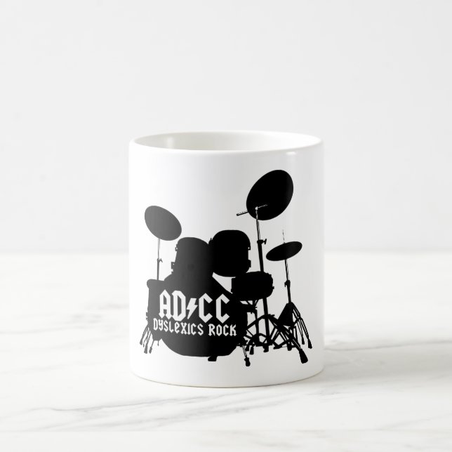 Lustige Person mit Lesestörung Kaffeetasse (Mittel)