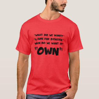 Lustige Person mit Lesestörung T-Shirt