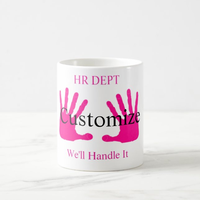 Lustige Personalabteilung Humor Thunder_Cove Kaffeetasse (Mittel)