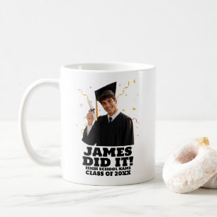 Lustige Personalisierte Abschlussfeier Benutzerdef Kaffeetasse