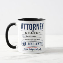 Lustige personalisierte beste Anwalt-Geschenktasse