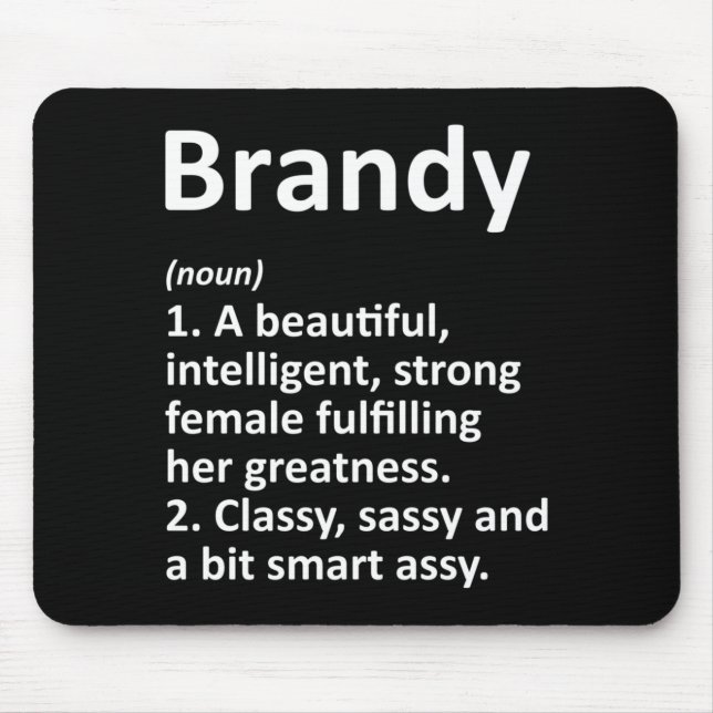 Lustige personalisierte Definition von Herren-Bran Mousepad (Vorne)