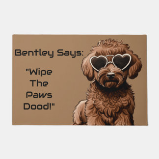 Lustige personalisierte Goldendoodle-Fußmatte Fußmatte