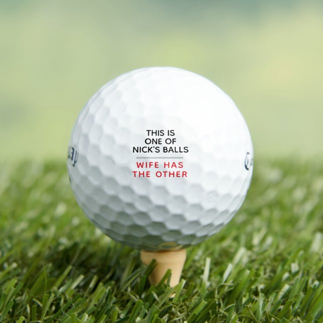 Lustige personalisierte Golfbälle - Verlorene-Ball (Insitu T-Shirt)