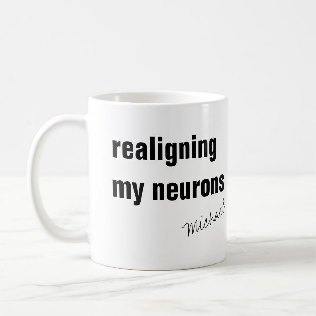 Lustige Personalisierte Kaffeetasse (Links)