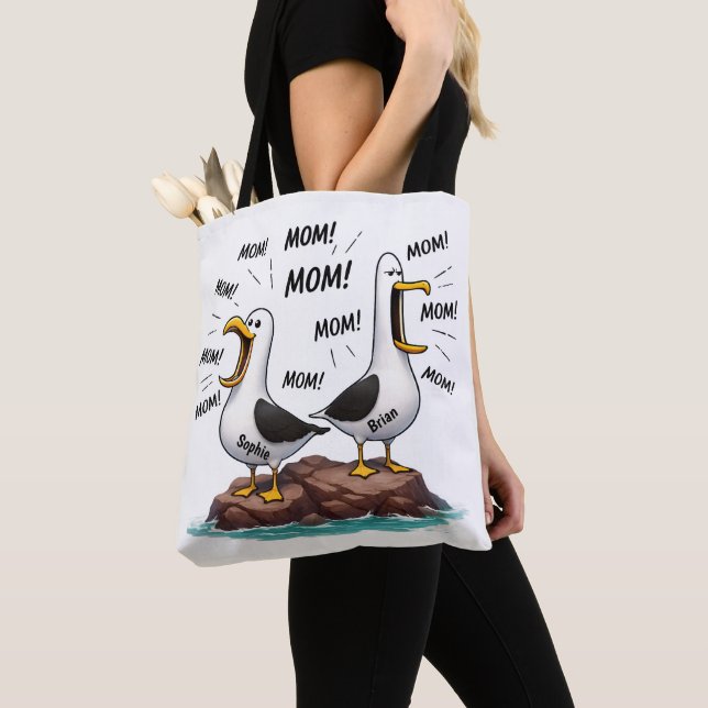Lustige personalisierte Möwe-Mutter (Von Nahem)