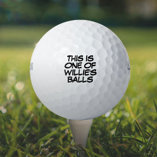 Lustige personalisierte Namensnachricht verloren Golfball