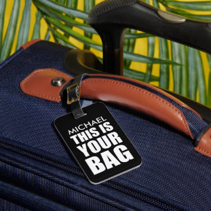 Lustige Personalisierte Tasche Aufmerksamkeit Reis Gepäckanhänger