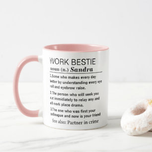 Lustige persönliche Definition der besten Arbeitsk Tasse
