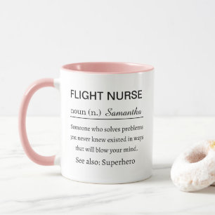 Lustige persönliche Definition eines Flugkrankenpf Tasse