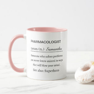 Lustige persönliche Definition eines Pharmakologen Tasse