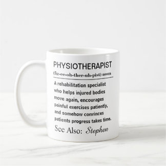 Lustige persönliche Physiotherapeut-Definition Kaffeetasse