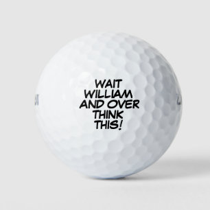 Lustige persönliche Überdenker-Nachricht Golfball