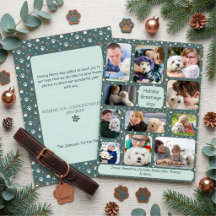 Lustige Pet Story 11 Foto-Collage Weihnachtsgruß