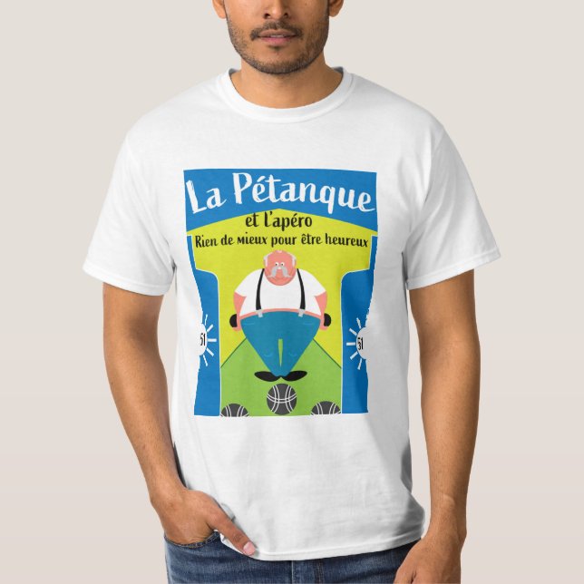 lustige Pétanque-Geschenke T - Shirt (Vorderseite)