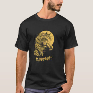 Lustige Pferde Heu Hallo, Casual Sarkastische Graf T-Shirt