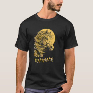 Lustige Pferde Heu Hallo, Casual Sarkastische Graf T-Shirt