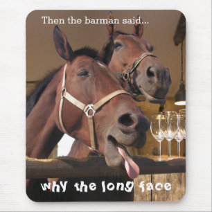 Lustige Pferde Mousepad