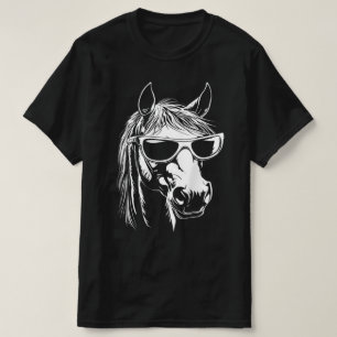 Lustige Pferde-Sonnenbrillen ,  Pferd mit Sonnenbr T-Shirt