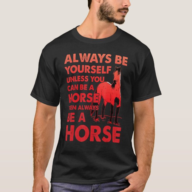 Lustige Pferde Sprüche Pferde_2 T-Shirt (Vorderseite)