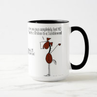 Lustige Pferde-u. Huhn-Tasse