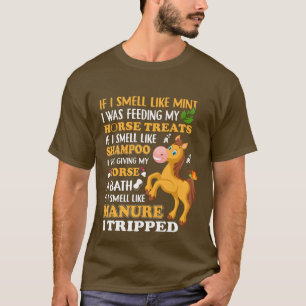 lustige Pferdebaumkunst T-Shirt