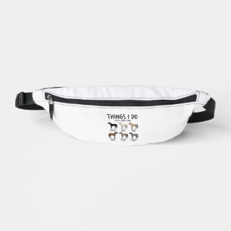 Lustige Pferdeliebhaber-Dinge, die ich tue, Vintag Bauchtasche