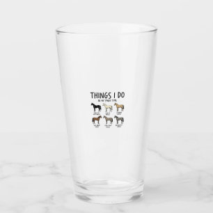 Lustige Pferdeliebhaber-Dinge, die ich tue, Vintag Glas