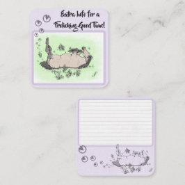 Lustige Pferdeliebhaber-Party - Whimsical Floral F Begleitkarte