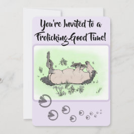 Lustige Pferdeliebhaber-Party - Whimsical Floral F Einladung