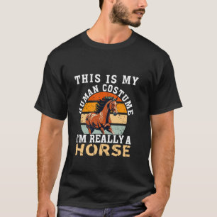 Lustige Pferdezitate Haustiere Coole Pferde Männer T-Shirt