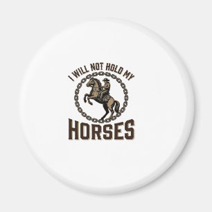 Lustige Pferdezitate Vintage Western Reitdesign_1 Magnet