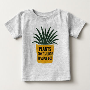 Lustige Pflanzen Urteilen Nicht Vintage Tintenstem Baby T-shirt