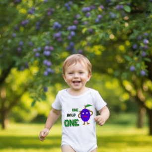 Lustige Pflaume Baby Strampler