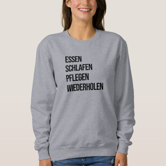 Lustige Pflegeberuf Sweatshirt (Vorderseite)