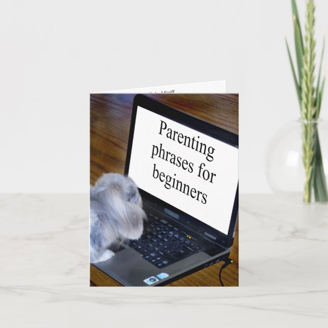 lustige Phrasen für neue Eltern Karte (Vorderseite)