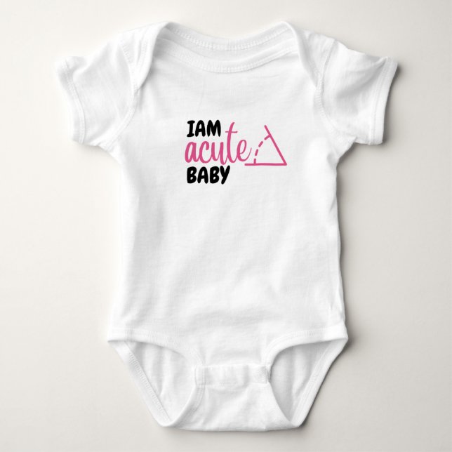 lustige Phrasen Geschenk, Math Baby Bodysuit Strampler (Vorderseite)