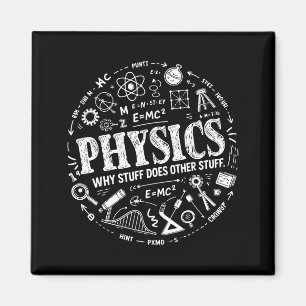 Lustige Physik-Zitate für Wissenschaftsfreunde und Magnet