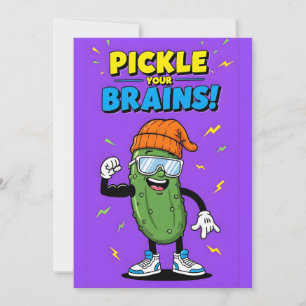Lustige Pickel-Witze-Geschenk verrückte Pickel-Pun Dankeskarte