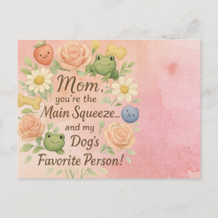 Lustige Pickle Berry Muttertags-Karte - Kawaii Wor Postkarte