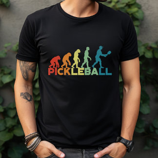 Lustige Pickleball-Evolution mit individuellem Nam T-Shirt