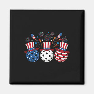 Lustige Pickleball-Feuerwerke Amerikanische USA-Fl Magnet