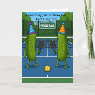 Lustige Pickleball-Geburtstagsgrüße Karte