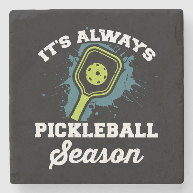 Lustige Pickleball-Geschenke Steinuntersetzer (Vorderseite)