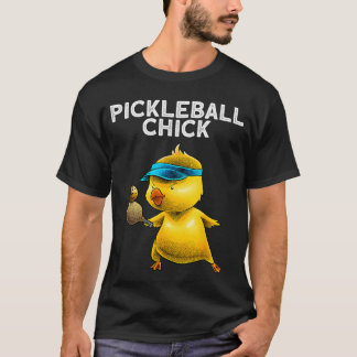 Lustige Pickleball-Kunst für Frauen Mädchen-Paddle T-Shirt